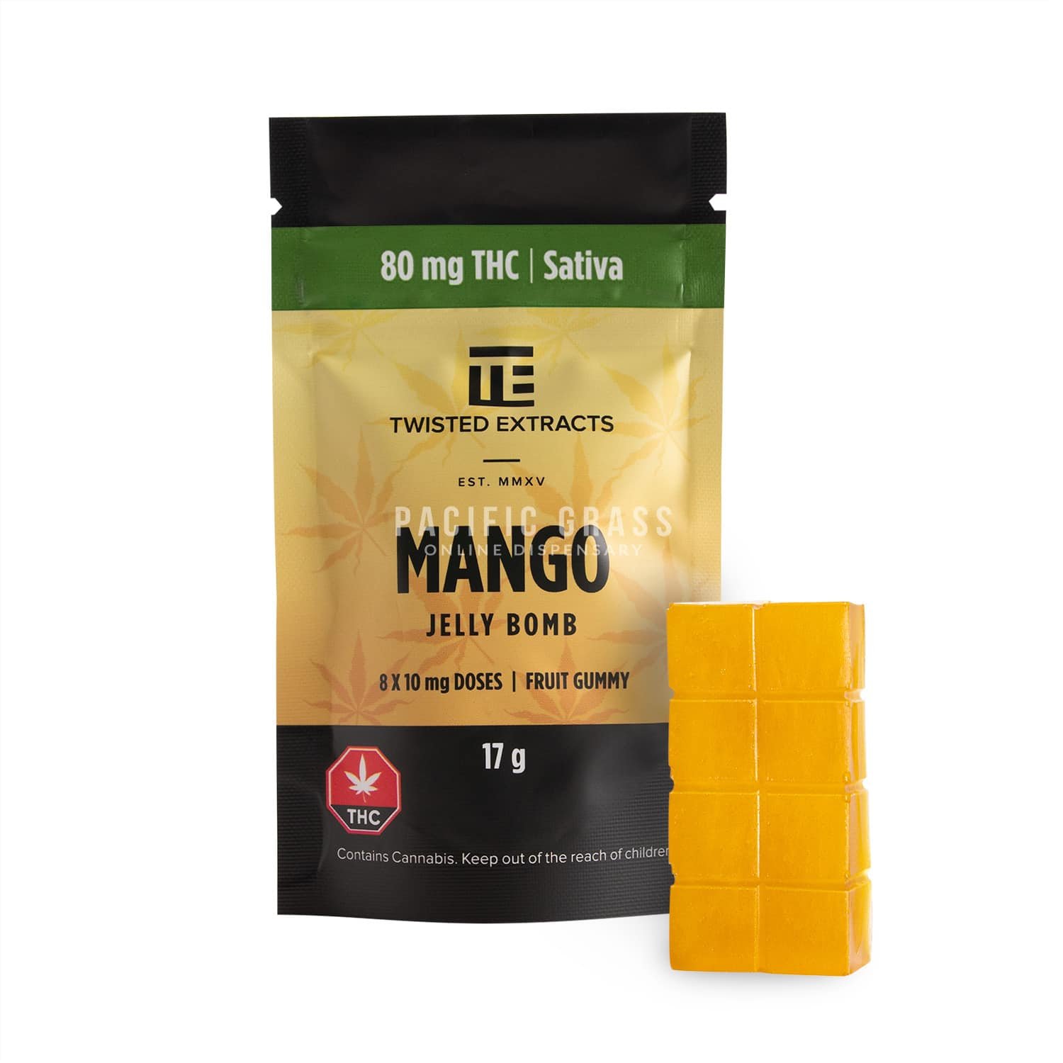 TwistedExtractsMango Twisted Extracts – Sativa Jelly Bomb - Image 1