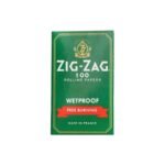 Zig Zag Green Wetproof Free Burning Rolling Papers